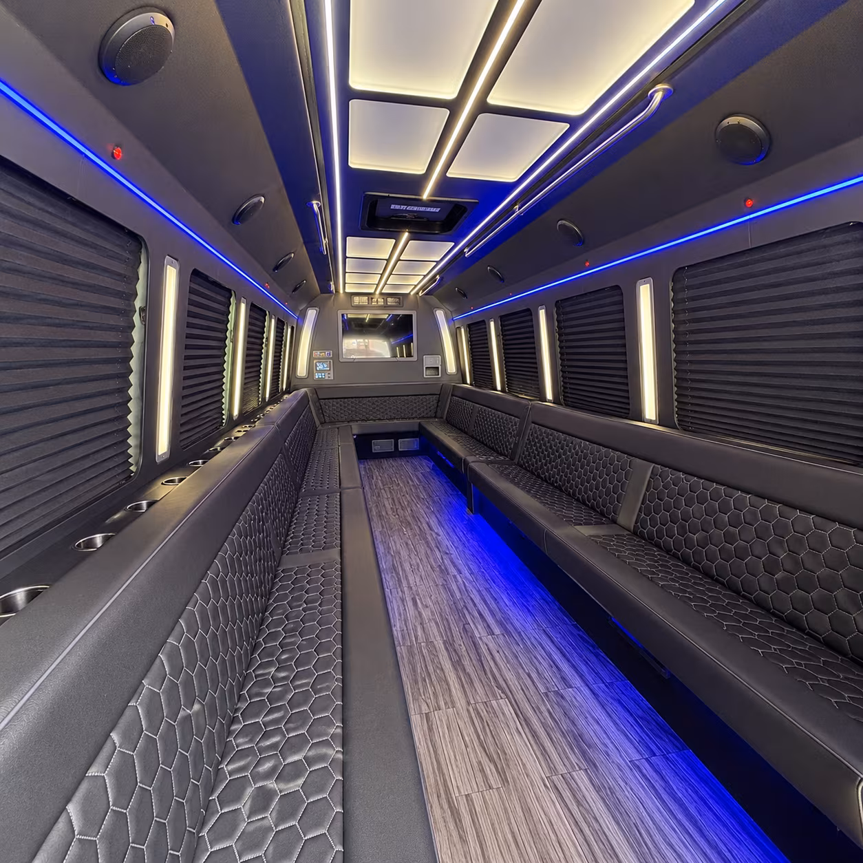 bethlehem 30 passenger party bus interior